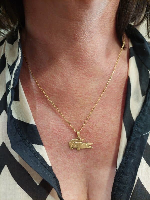 PENDENTIF CROCODILE — vue 2