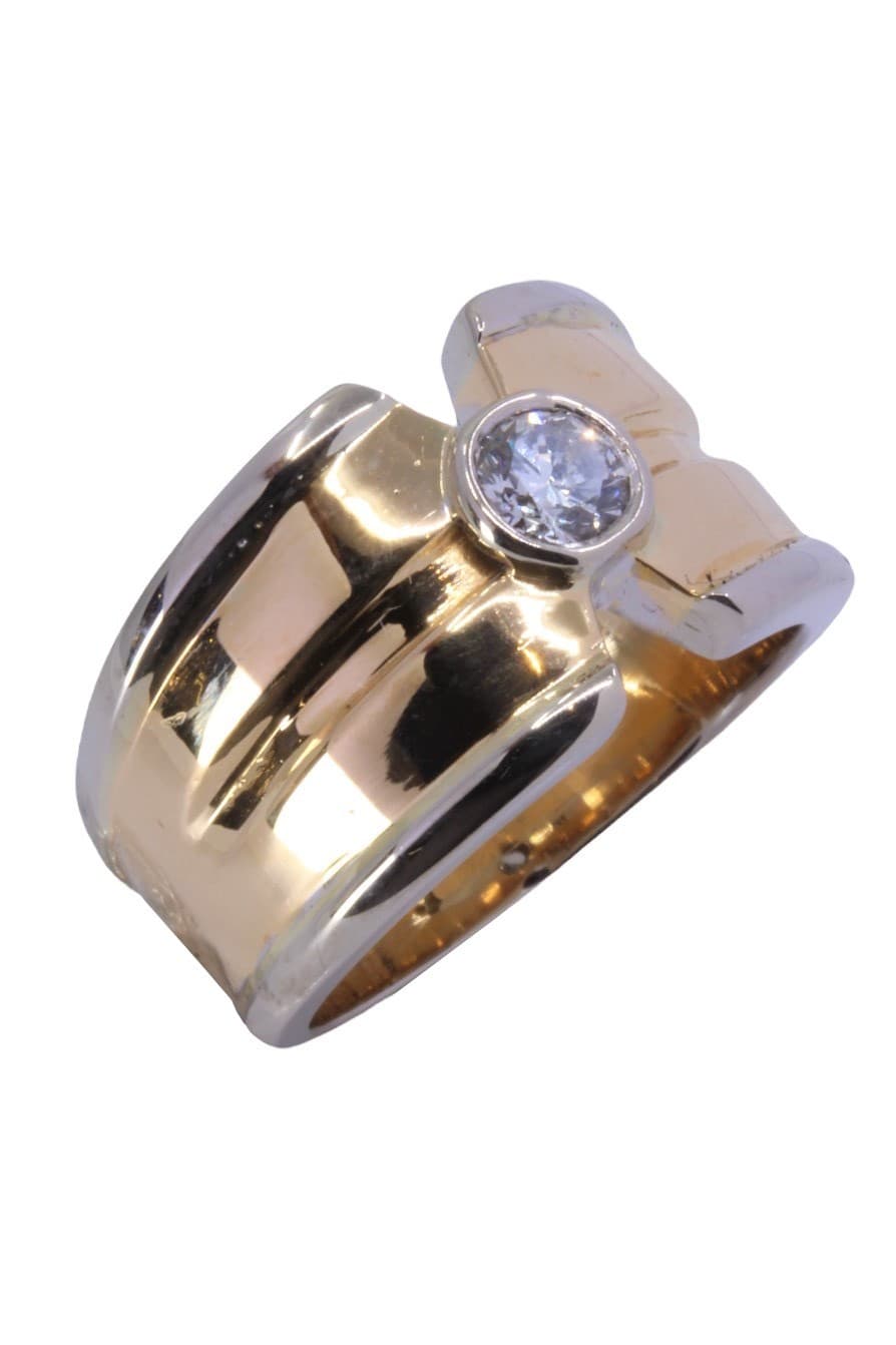 SOLITAIRE MODERNE DIAMANT 2 ORS — vue 3