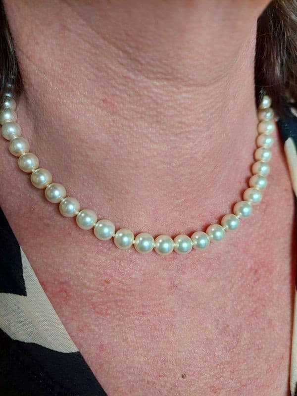COLLIER DE PERLES CHOKER — vue 2