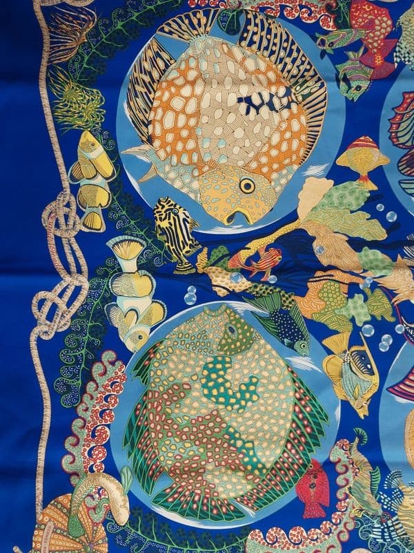FOULARD "GRANDS FONDS" HERMÈS — vue 4