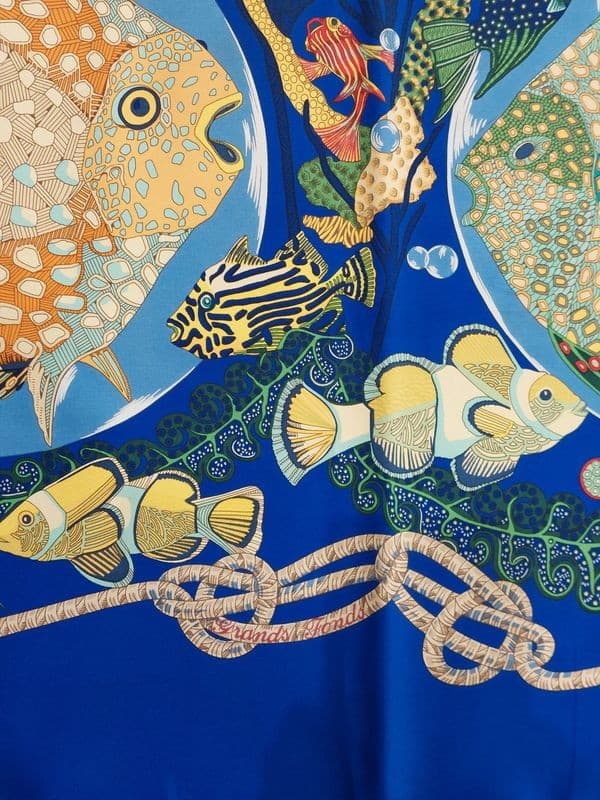 FOULARD "GRANDS FONDS" HERMÈS — vue 3