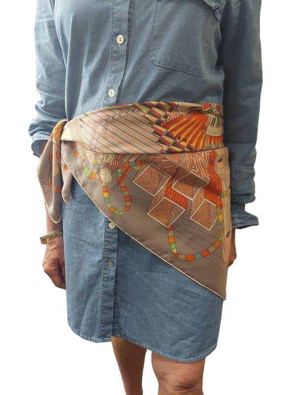 FOULARD  HERMÈS "POINT D'ORGUE" — vue 6