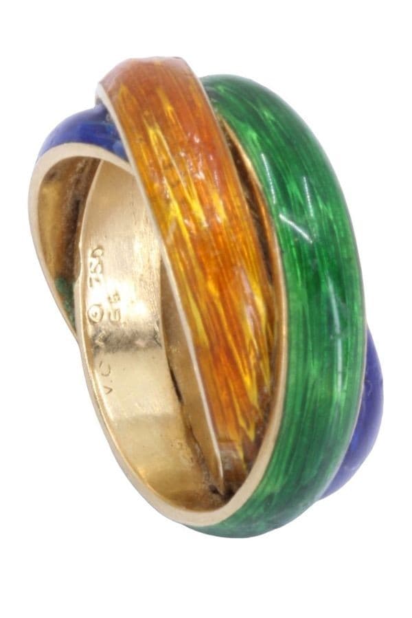 BAGUE VAN CLEEF & ARPELS ÉMAILLÉE — vue 5