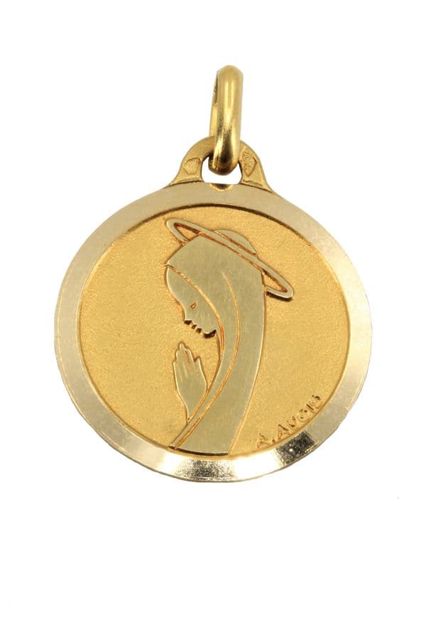 MÉDAILLE VIERGE SIGNÉE AUGIS — vue 1