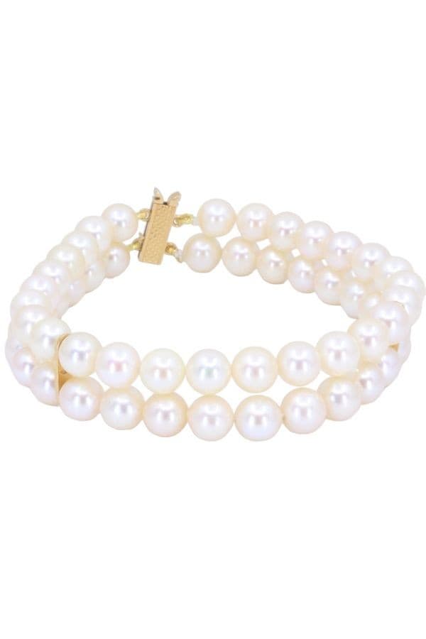 BRACELET 2 RANGS PERLES DE CULTURE — vue 4