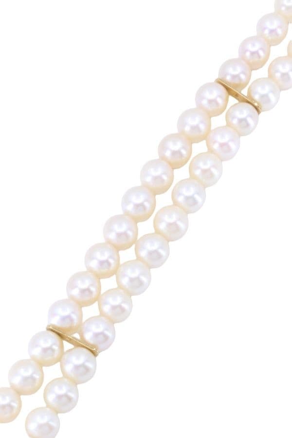 BRACELET 2 RANGS PERLES DE CULTURE — vue 3