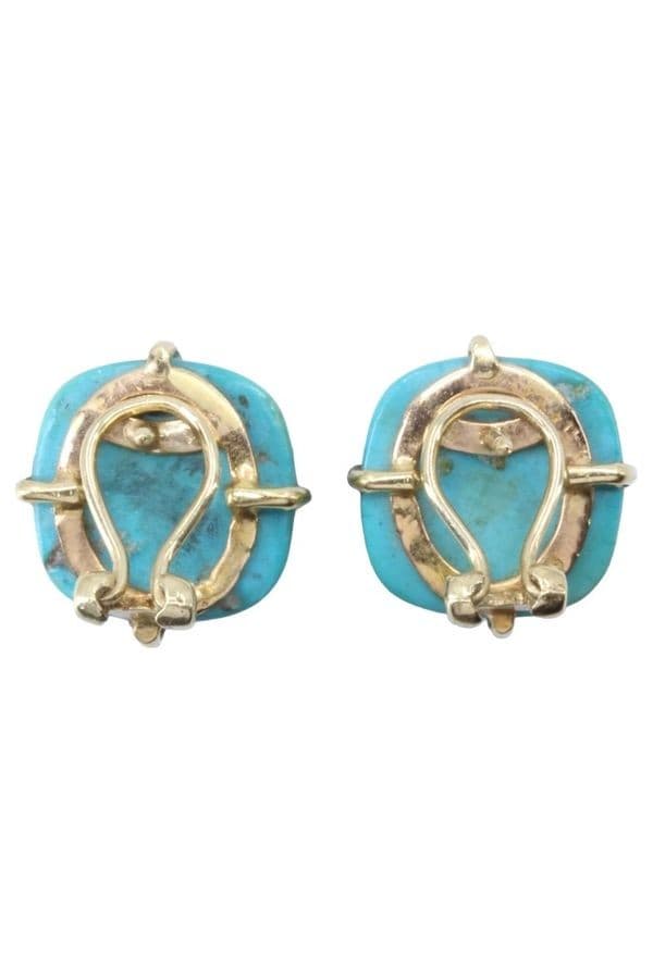BOUCLES D'OREILLES TURQUOISES — vue 3