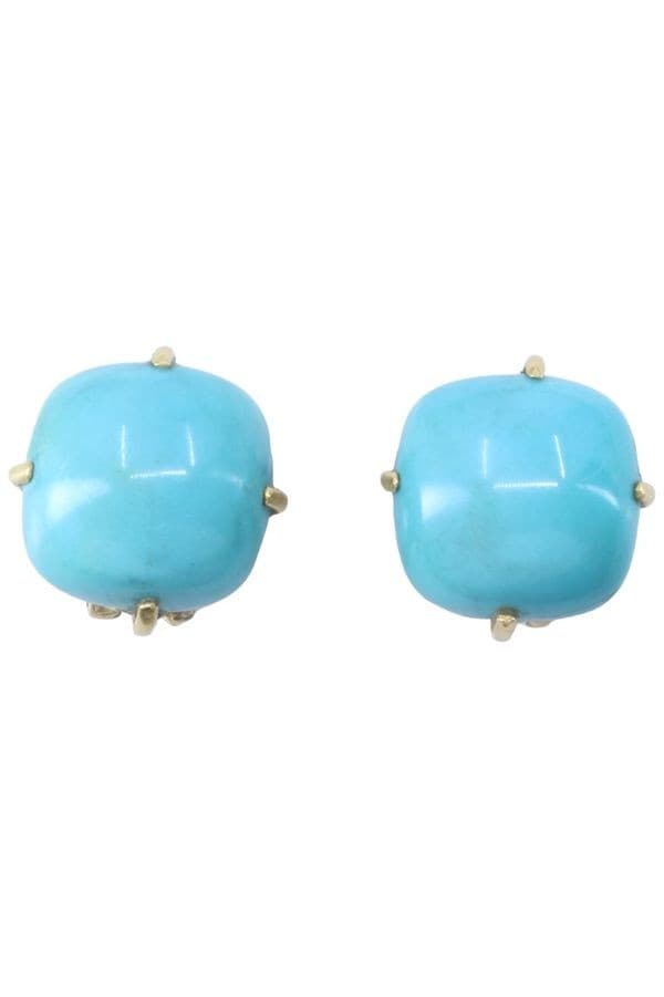 BOUCLES D'OREILLES TURQUOISES — vue 1