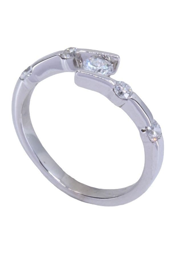 BAGUE MODERNE DIAMANTS — vue 6