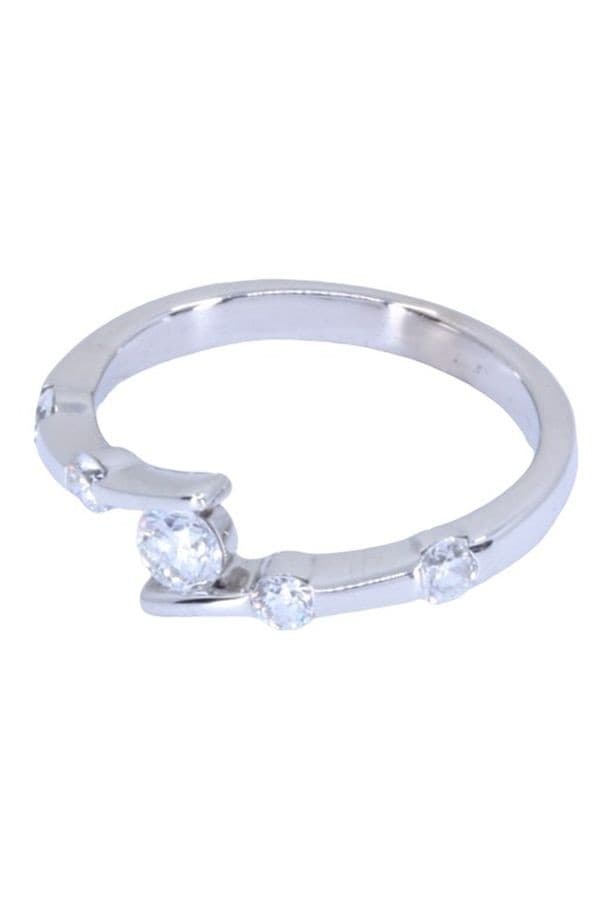 BAGUE MODERNE DIAMANTS — vue 3