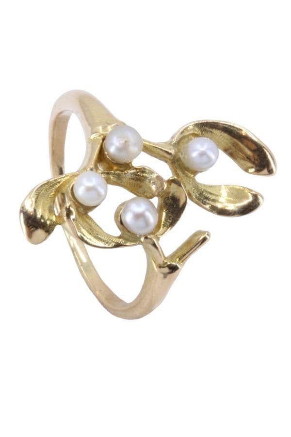 BAGUE MODERNE PERLES — vue 5