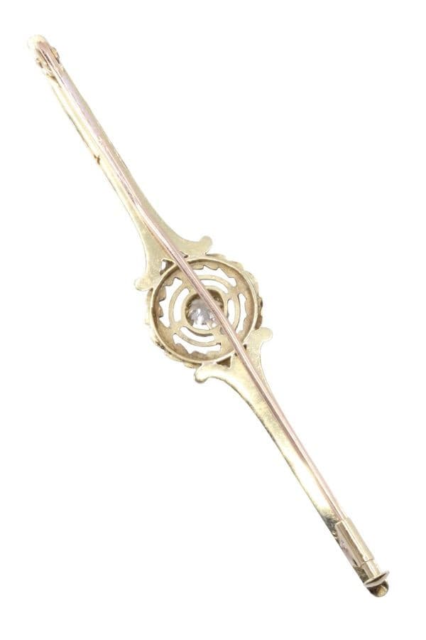 BROCHE ANCIENNE DIAMANT — vue 3