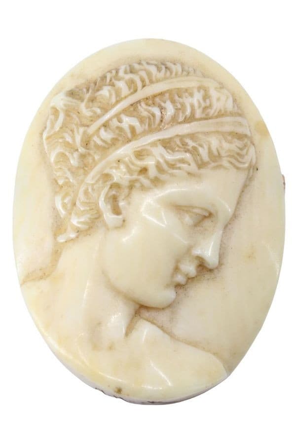 BROCHE ANCIENNE EN IVOIRE — vue 1