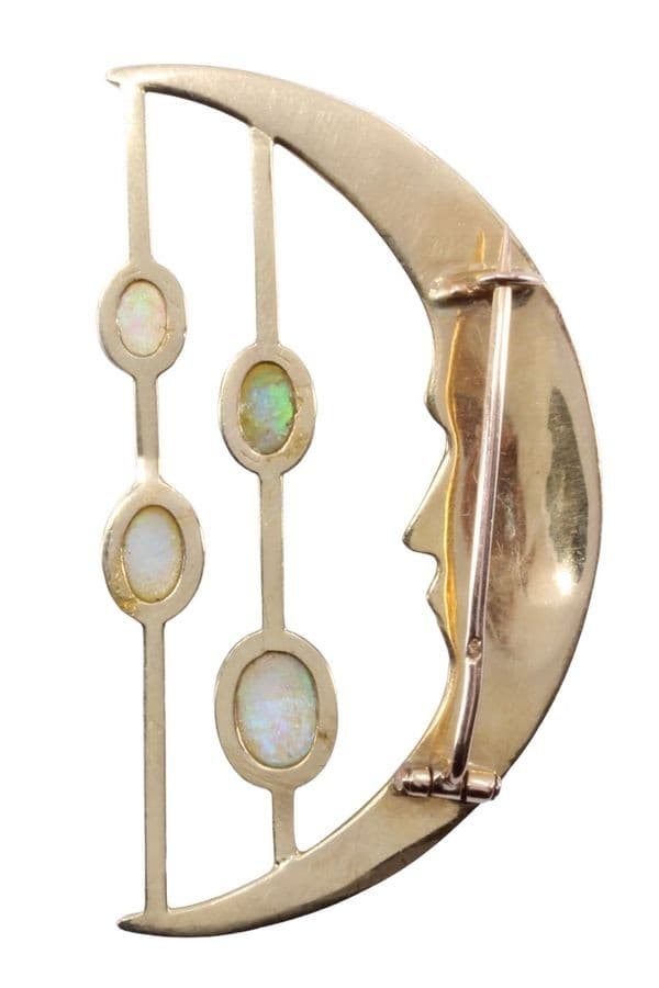 BROCHE LUNE OPALES — vue 3