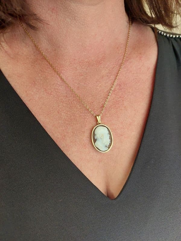 PENDENTIF ANCIEN CAMÉE HOMME — vue 2