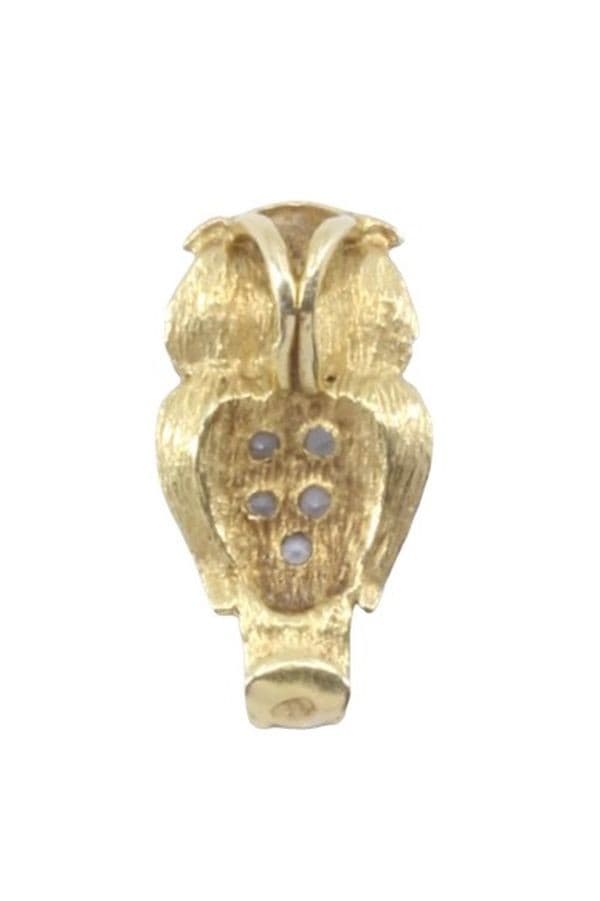 PENDENTIF ANCIEN HIBOU DIAMANTS — vue 3