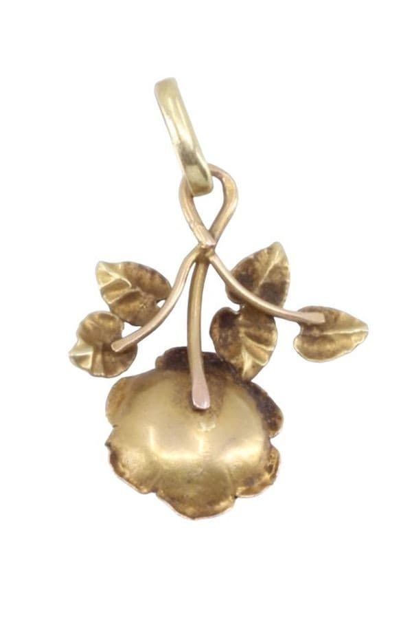 PENDENTIF ANCIEN ROSE — vue 3