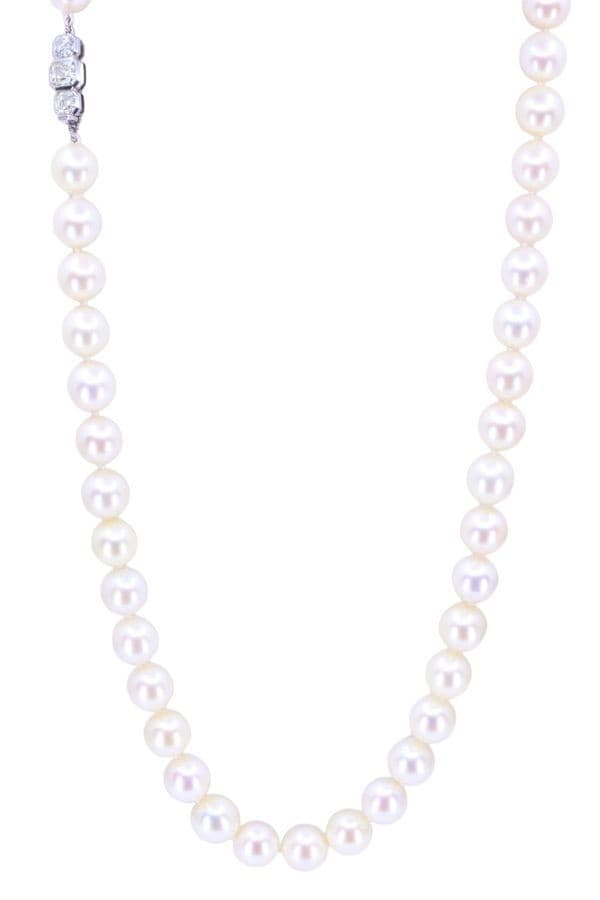 COLLIER DE PERLE ART-DÉCO — vue 1