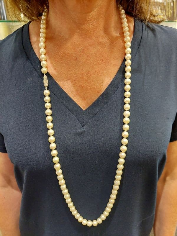 COLLIER DE PERLE ART-DÉCO — vue 2