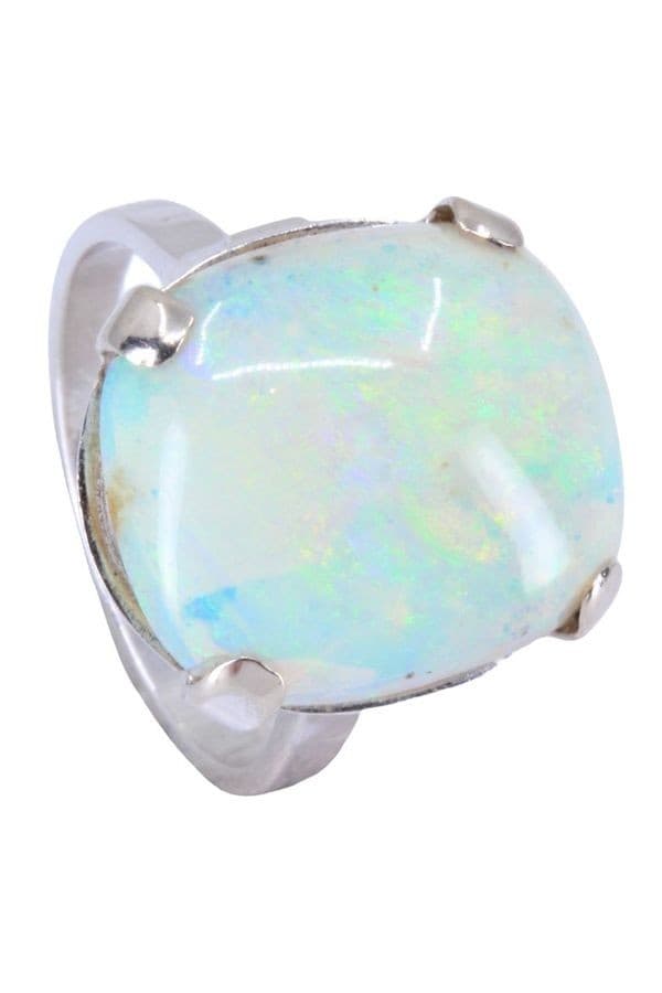 BAGUE OPALE BLANCHE — vue 5