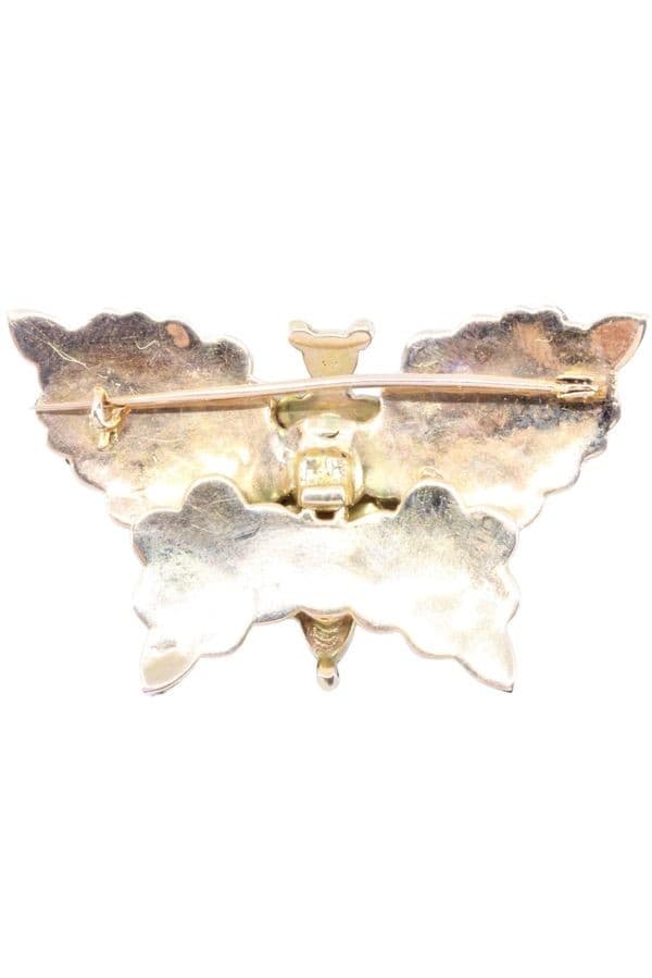 BROCHE PAPILLON ANCIENNE — vue 3
