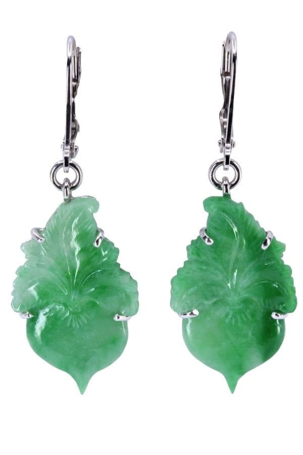 BOUCLES D'OREILLES EN JADE — vue 1