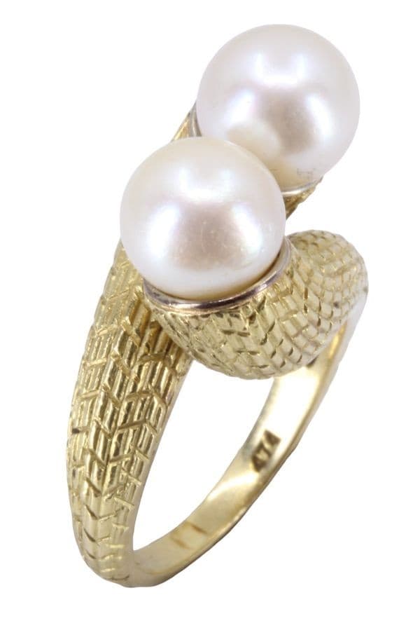 BAGUE TOI ET MOI PERLE — vue 2