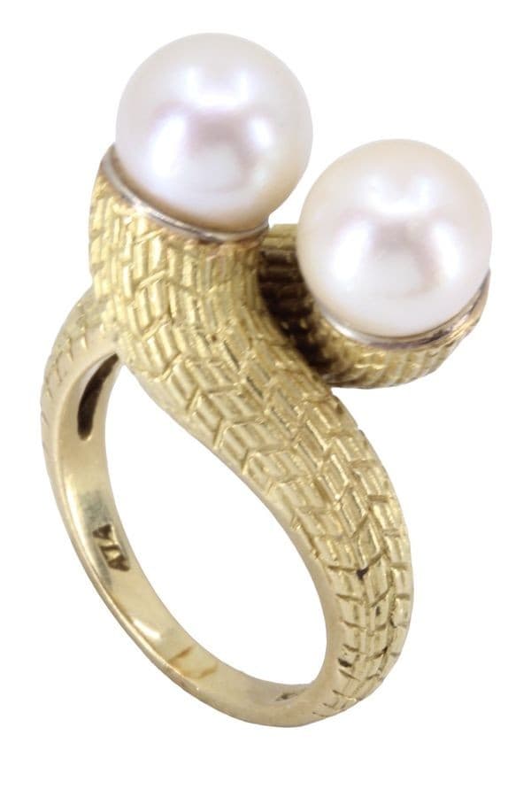 BAGUE TOI ET MOI PERLE — vue 3