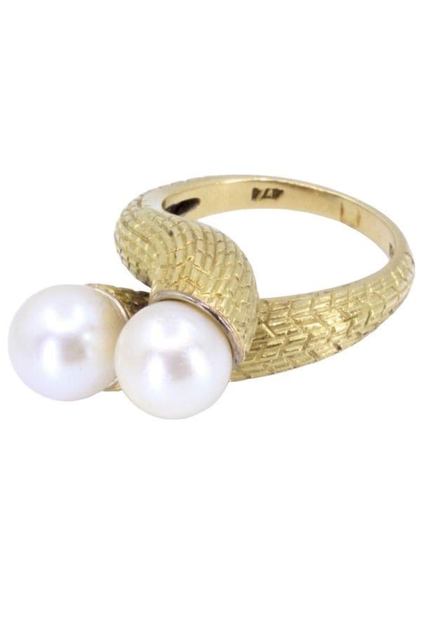 BAGUE TOI ET MOI PERLE — vue 5