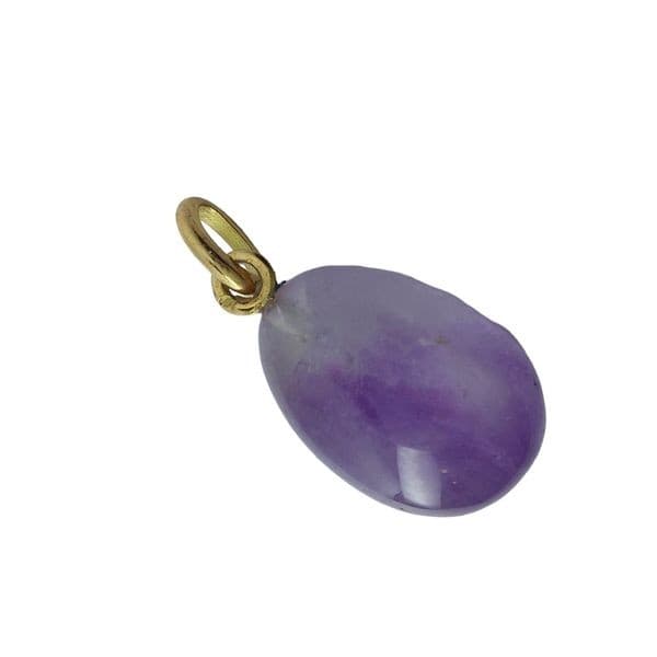 PENDENTIF OEUF AMETHYSTE — vue 1