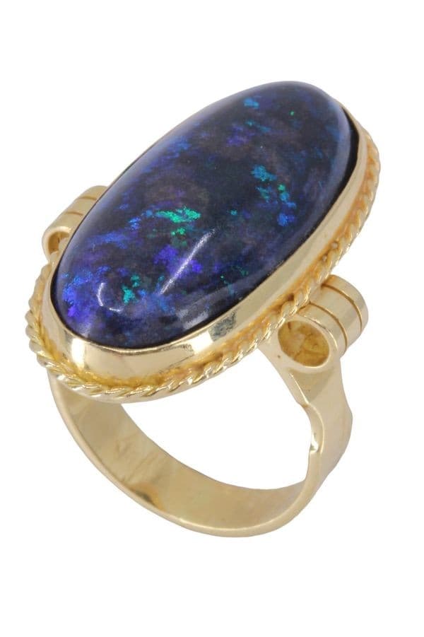 BAGUE OPALE MODERNE — vue 3