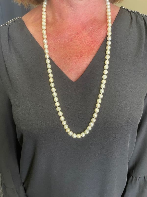 COLLIER DE PERLES ANCIEN — vue 2