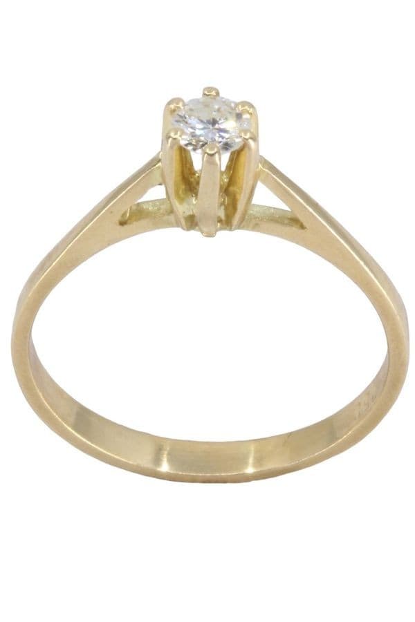 SOLITAIRE DIAMANT 0.23 CARAT — vue 1