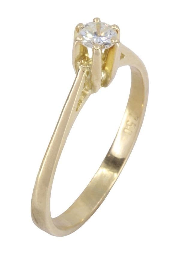 SOLITAIRE DIAMANT 0.23 CARAT — vue 4
