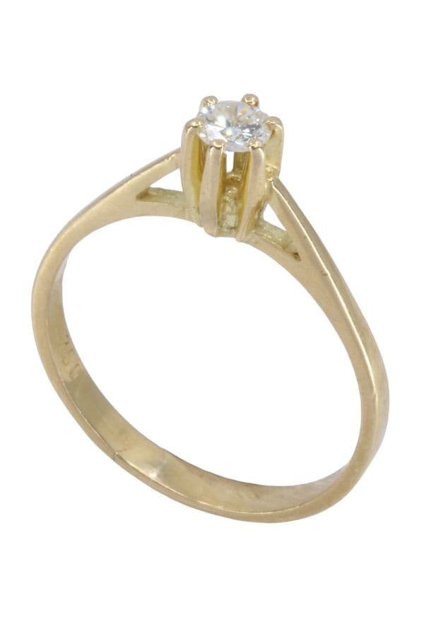 SOLITAIRE DIAMANT 0.23 CARAT — vue 6