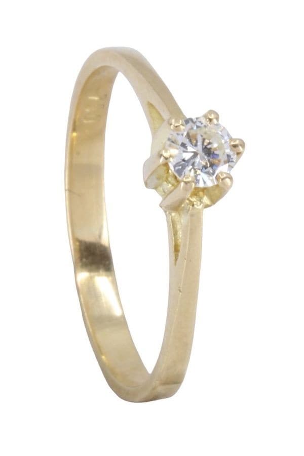 SOLITAIRE DIAMANT 0.23 CARAT — vue 5