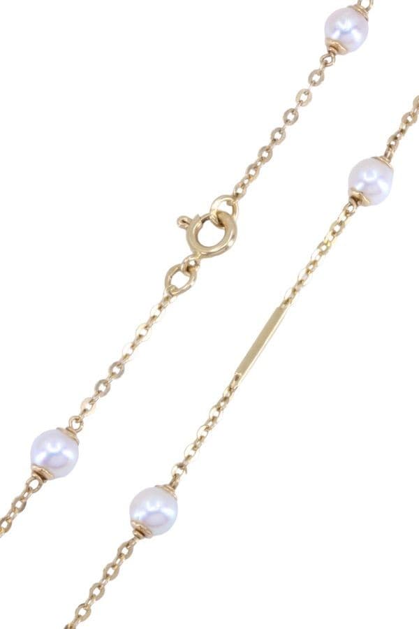 COLLIER MODERNE PERLES — vue 3