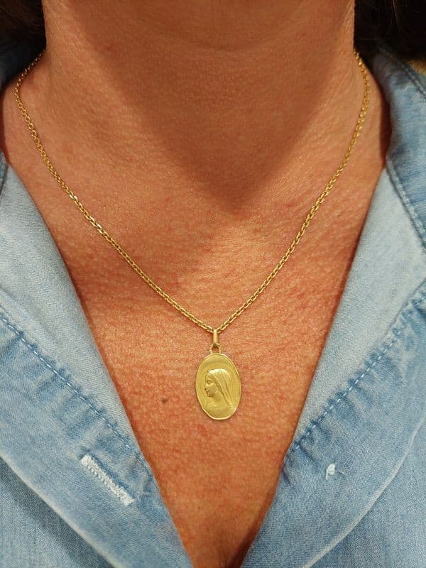 MÉDAILLE VIERGE ANCIENNE — vue 2