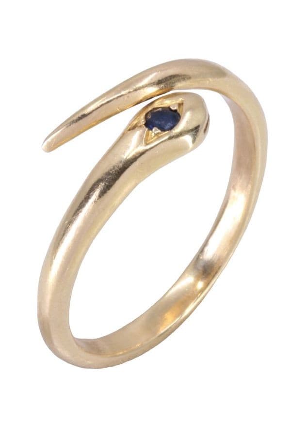 BAGUE SERPENT SAPHIR — vue 4