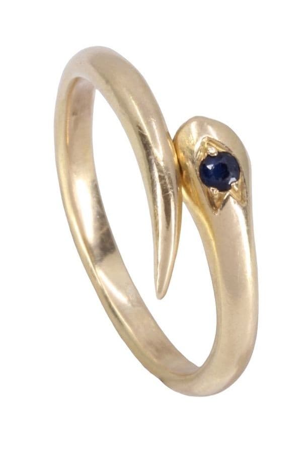 BAGUE SERPENT SAPHIR — vue 5
