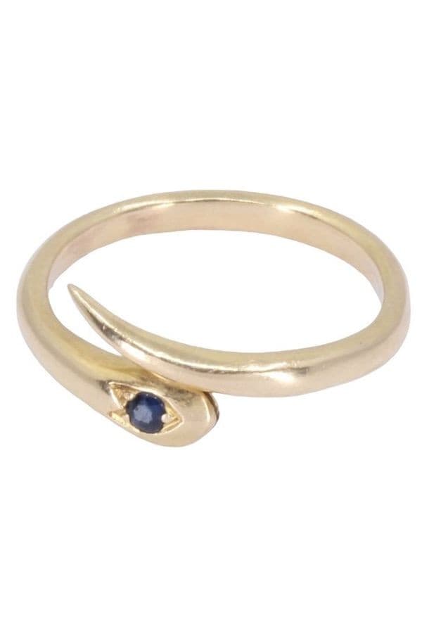 BAGUE SERPENT SAPHIR — vue 3