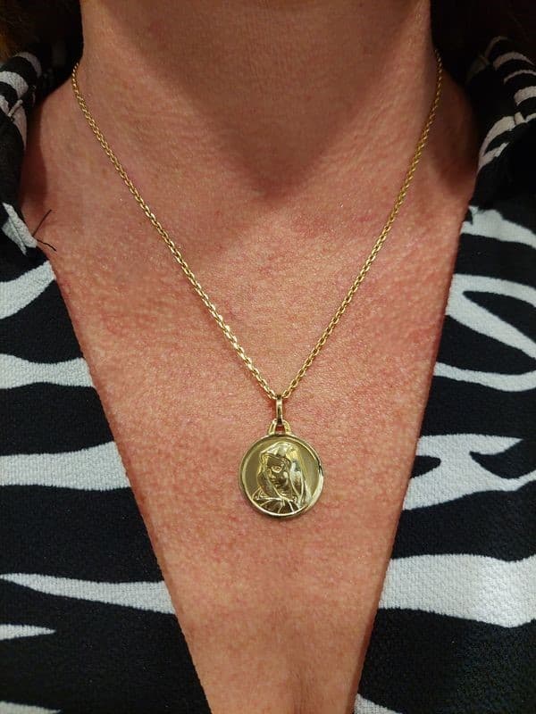 MÉDAILLE VIERGE ANCIENNE — vue 2