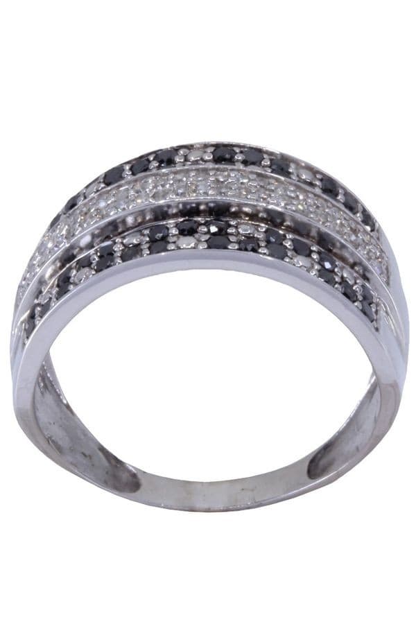BAGUE MODERNE DIAMANTS — vue 1
