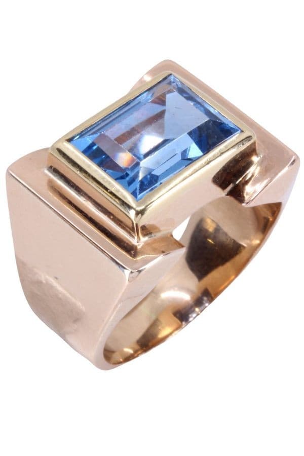BAGUE TANK TOPAZE — vue 4