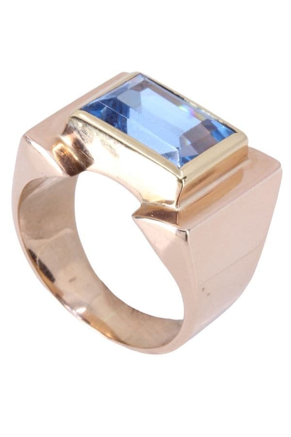 BAGUE TANK TOPAZE — vue 6