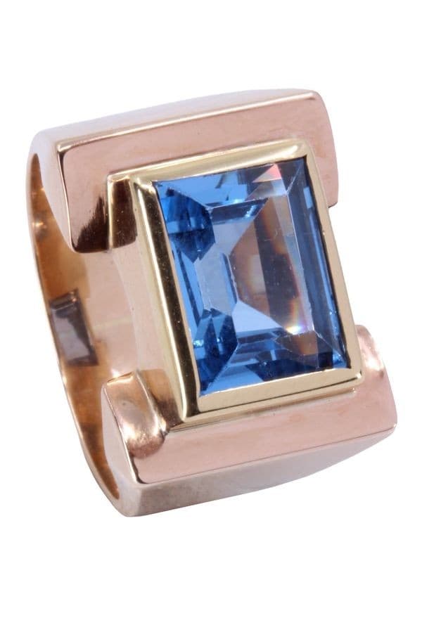 BAGUE TANK TOPAZE — vue 5
