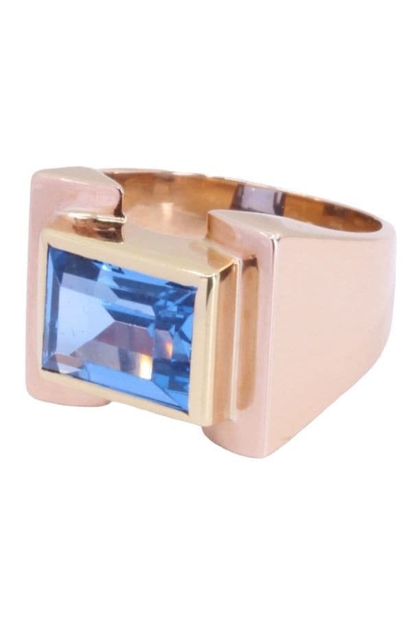 BAGUE TANK TOPAZE — vue 3