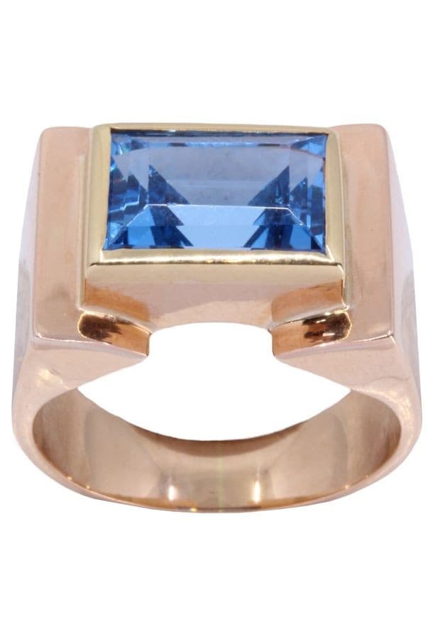 BAGUE TANK TOPAZE — vue 1