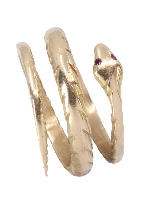 BAGUE SERPENT RUBIS — vue 5