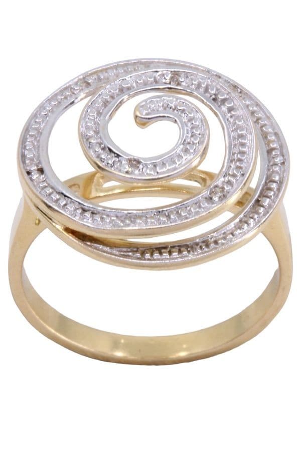 BAGUE TOURBILLON DIAMANTS — vue 1